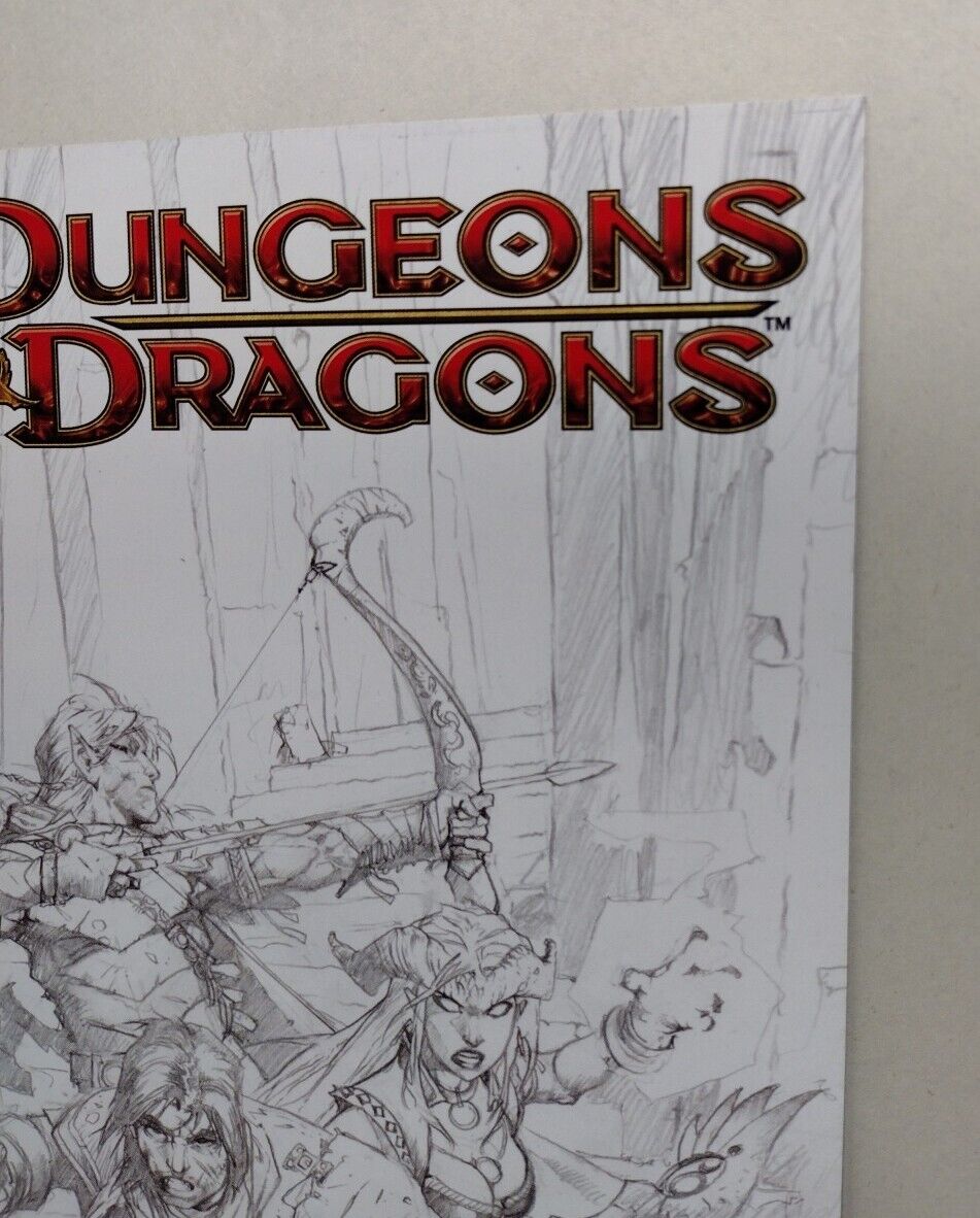 Dungeons & Dragons #1 (2010) IDW Comic Hastings Module Sketch Variant Cover NM