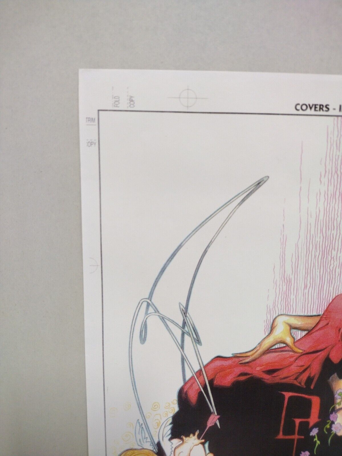 Daredevil + Elektra 17 X 11" Poster Print Signed By David Mack 