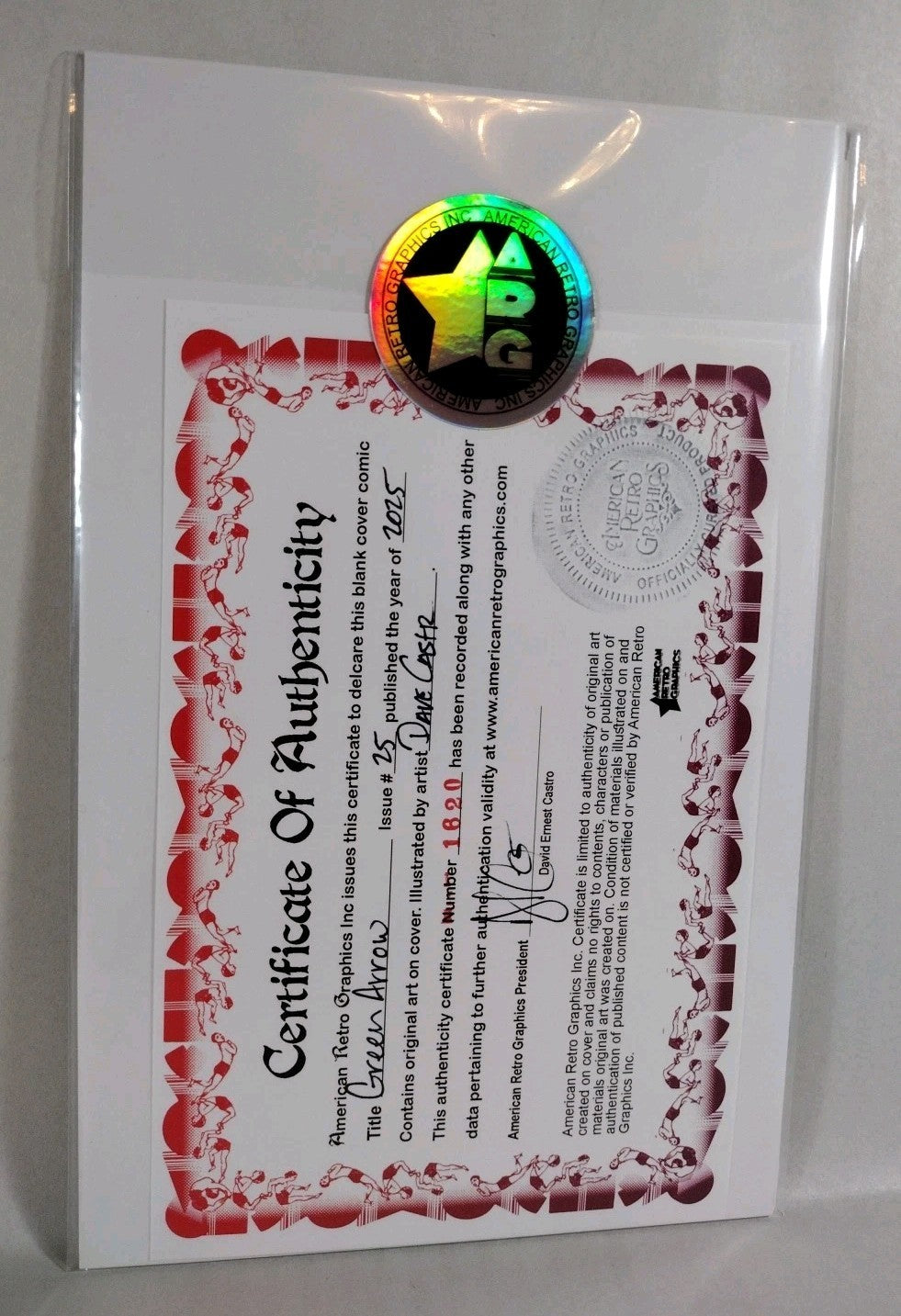 Green Arrow #25 (2026) DC Comic Sketch Variant Cover W Original Dave Castr Art