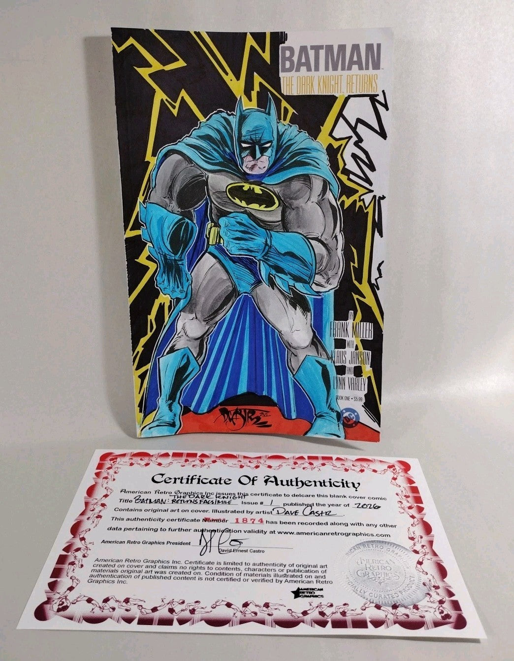 Batman The Dark Knight Returns 1 (2026) DC Comic Sketch Cover W Original DCastr