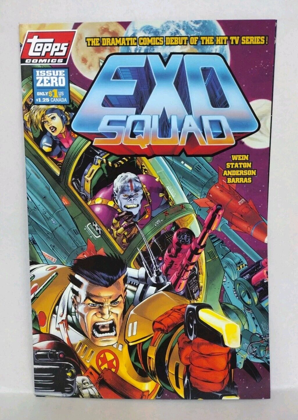 Exo-Squad #0 (1994) Topps Comic Len Wein Joe Staton VF-NM