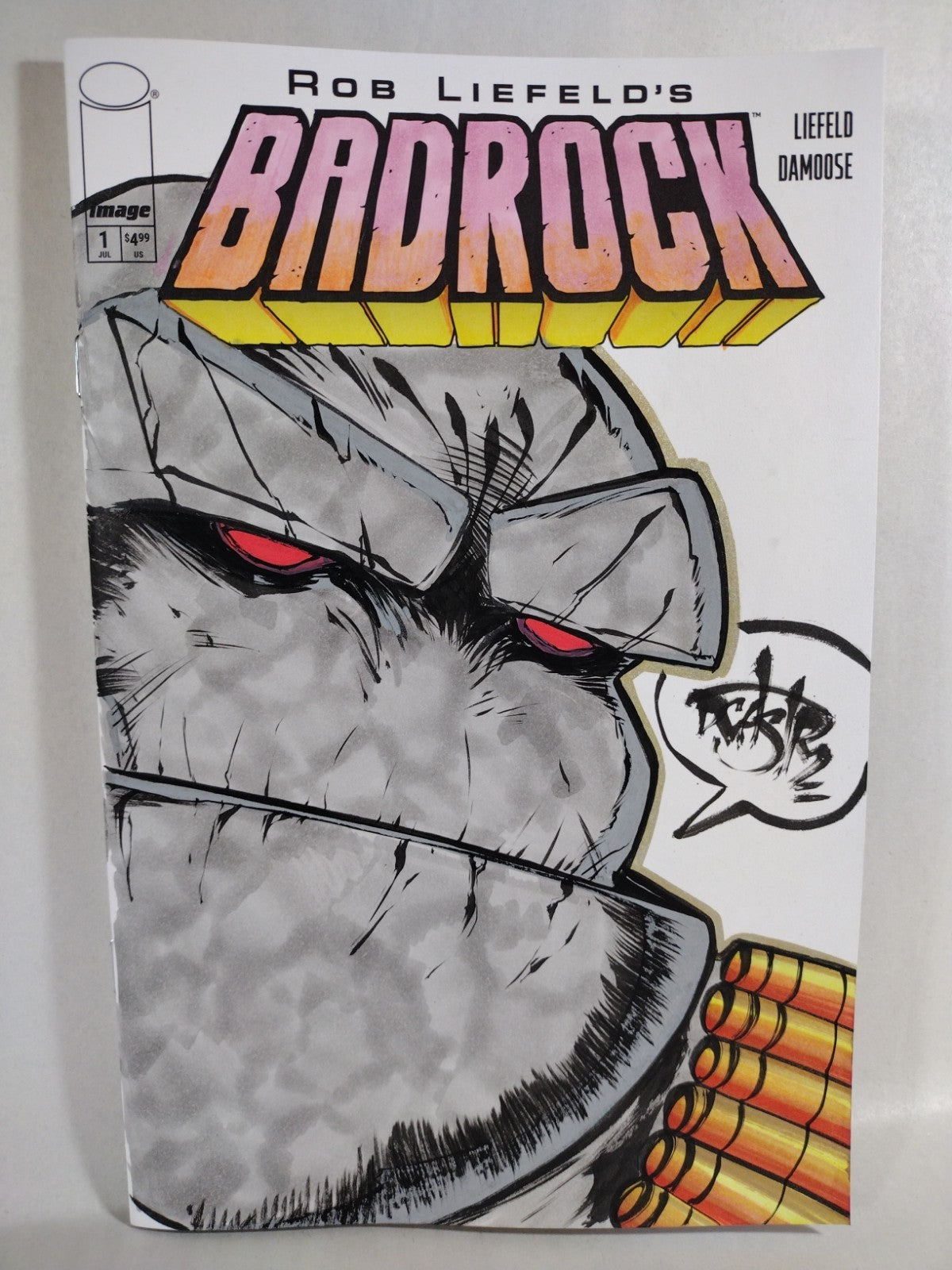Badrock #1 (2026) Image Comic Sketch Variant W Original Dave Castr Art