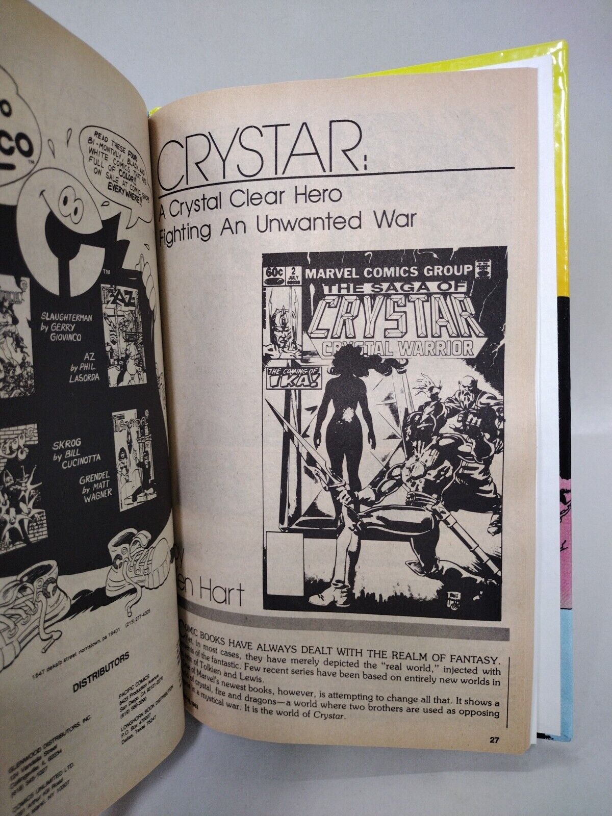 Crystar Crystal Warrior (1983) Complete Collection Custom Bound Marvel Comic HC