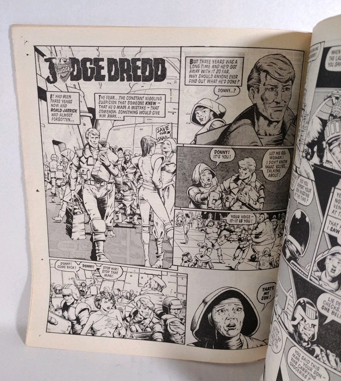 2000ad (1986) Prog 493 Judge Dredd Slaine Strontium Dog Uk Newsprint Comic