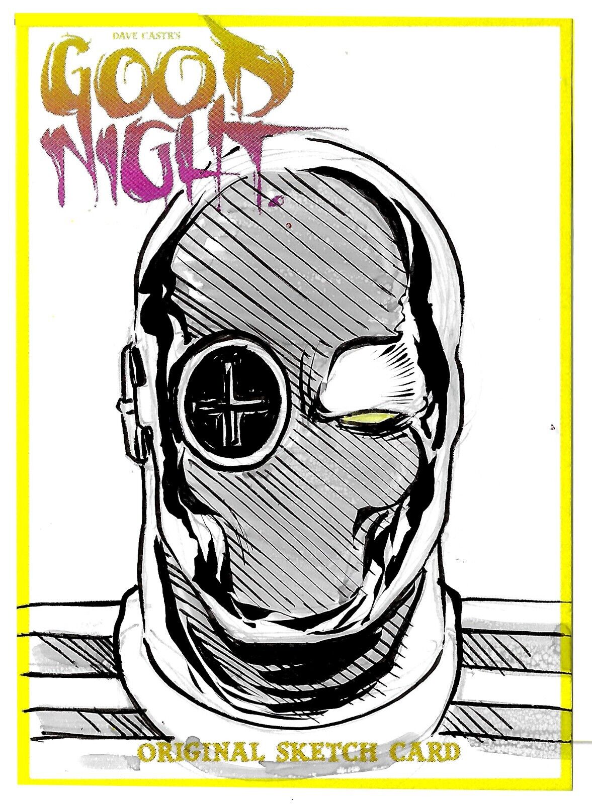 Dave Castr's Good Night (2021) ARG Sketch Card W Original DC's Deadshot Art