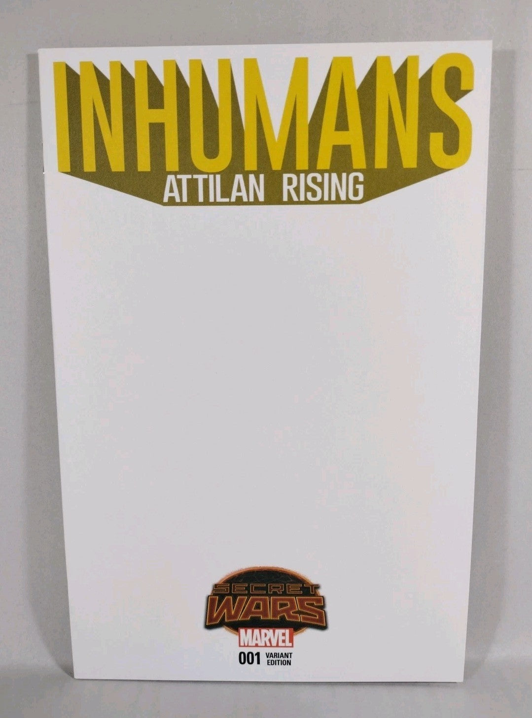 Inhumans Attlian Rising #1 (2015) Marvel Blank Sketch Variant Cover