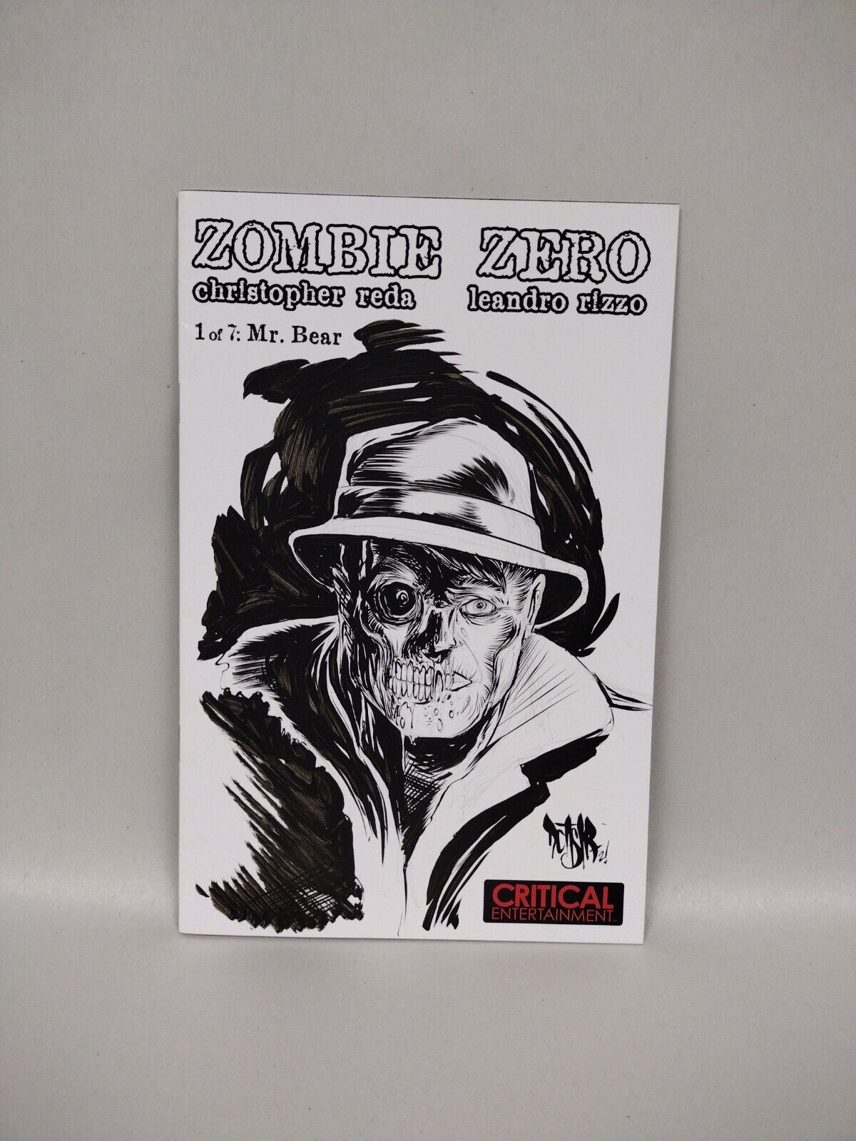 Zombie zero #1 Blank Cover Variant w Original Art Dcastr 