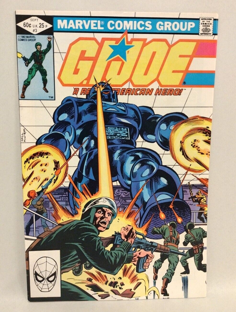 GI Joe A Real American Hero #3 (1982) Marvel Comic 1st Print Larry Hama 