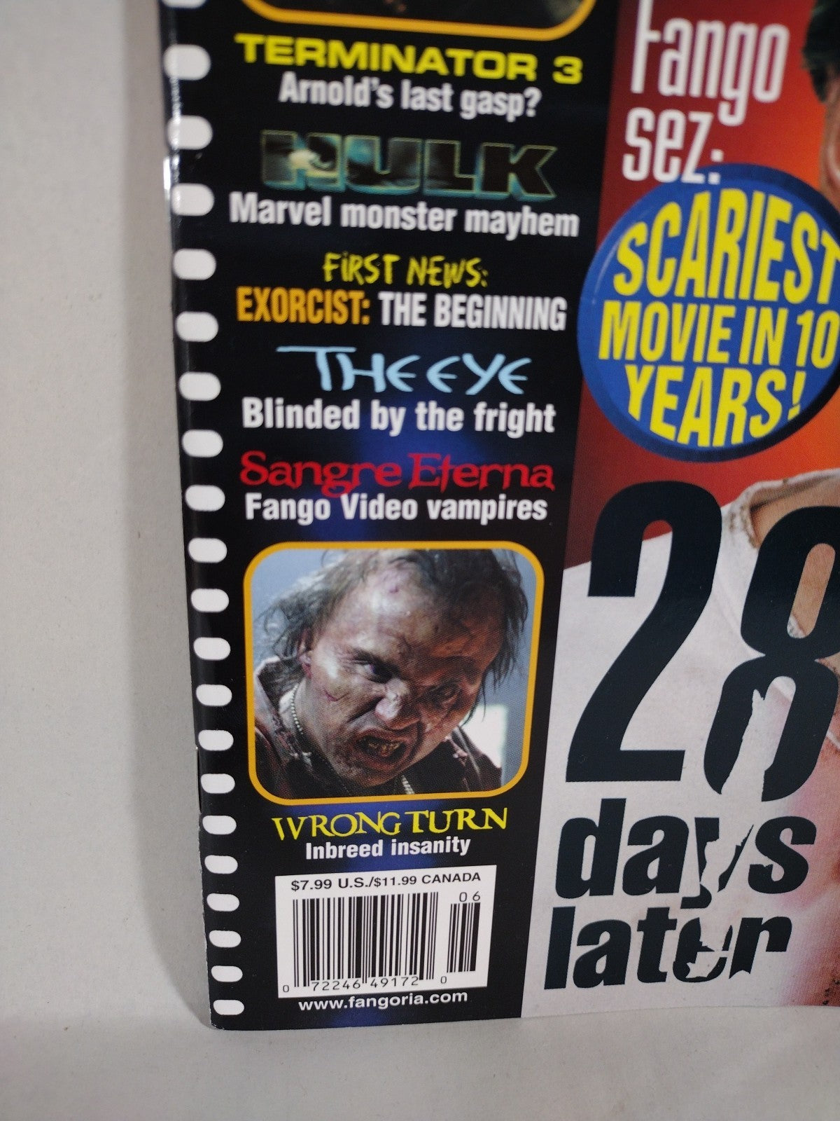 FANGORIA Magazine #223 (2003) T3 28 Days Later Hulk Exorcist Begining Eterna NM