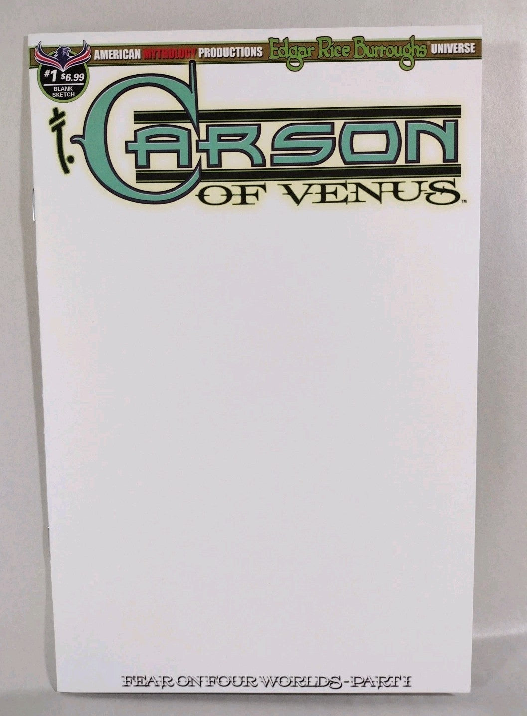 Carson Of Venus #1 (2018) ERB AMP Blank Sketch Cover Variant Comic New NM