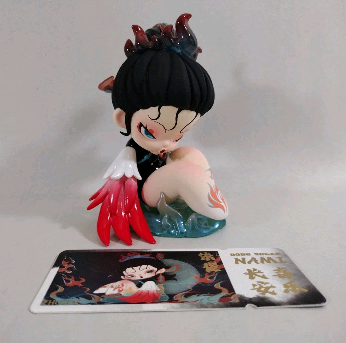 NAMI x DoDo Sugar Floating Mountains & Seas Series Suzaku PHOENIX Figure W Base