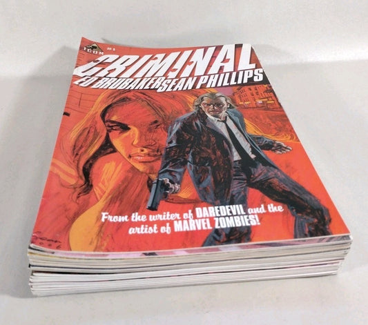 Criminal (2006) Icon Ed Brubaker Phillips Comic Lot V1 1-10 V2 1-5 7 Sinners 1-5