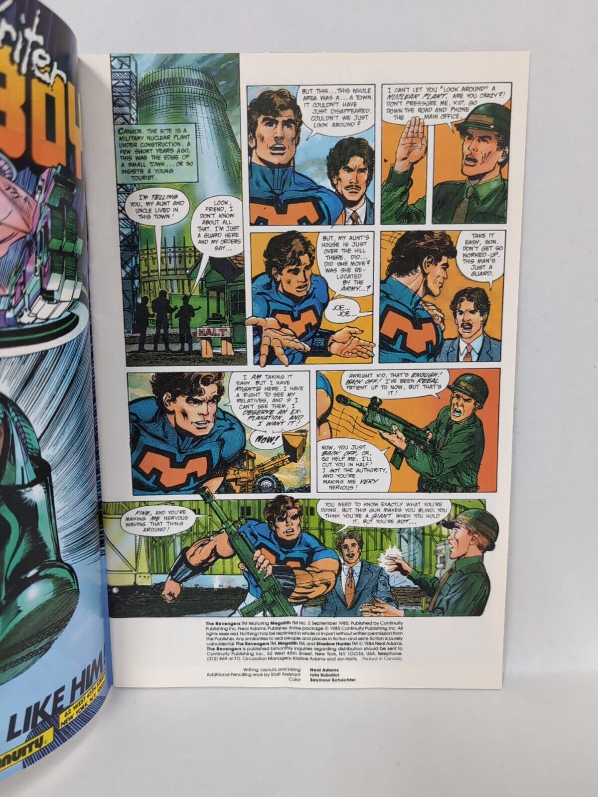 Revengers #1 & 2 (1986) Continuity Comics Neal Adams Newstand Variants Key Issue