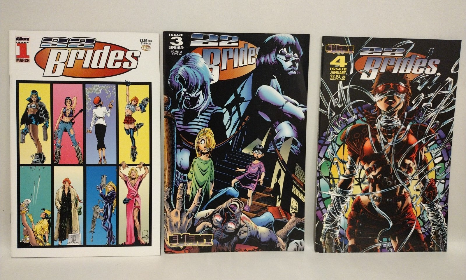 22 Brides (1996) Event Comic Lot Set #1 3 4 1st Painkiller Jane Jimmy Palmiotti