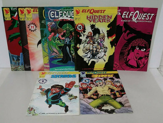 Elfquest Warp Graphics Apple Comics Mixed Lot of 9 New Blood Siege Blue Moutain