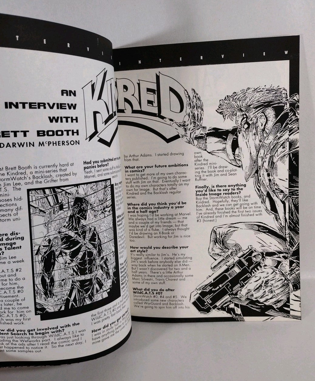 Inside Image #13 (1994) Spawn Batman Kindred Flip Cover VF