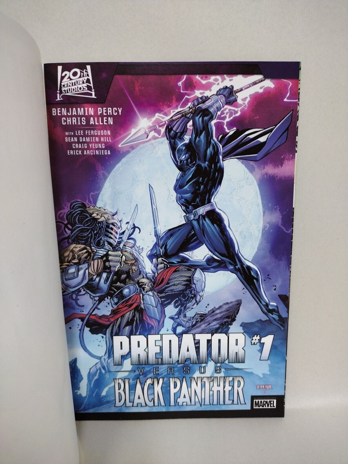 Predator Versus Black Panther (2024) Marvel Sketch Cover W Original DCastr Art