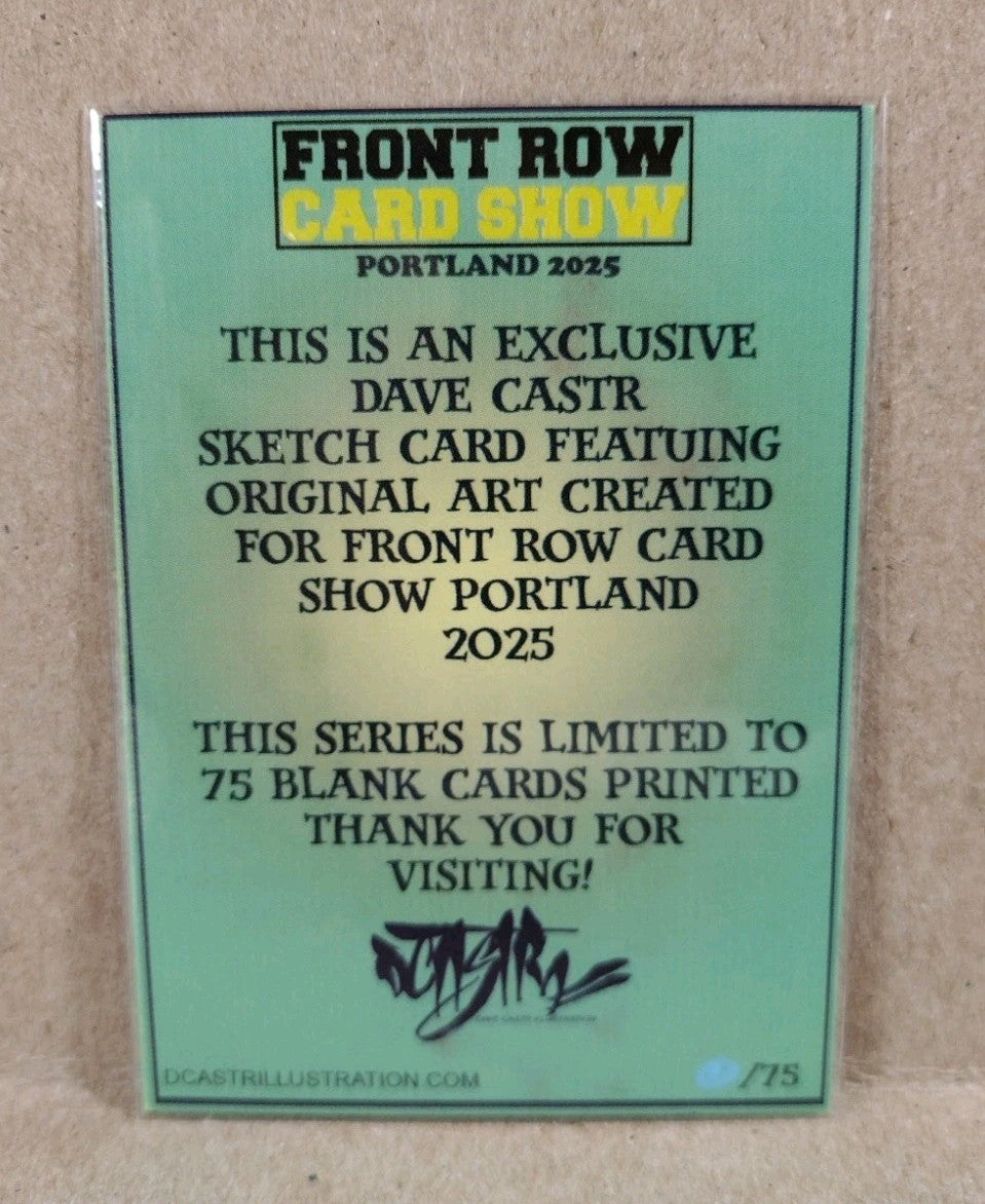 DCastr 2025 Front Row Card Show Exclusive Sketch Card W Original Miracle Man Art
