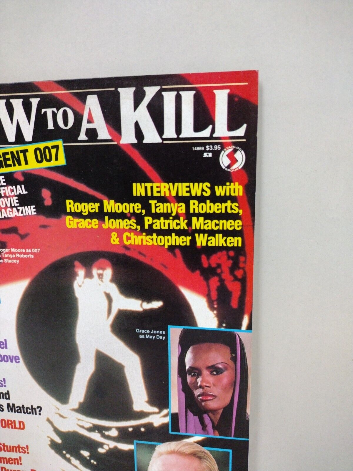 A View To A Kill (1985) James Bond 007 Movie Magazine Tanya Roberts 