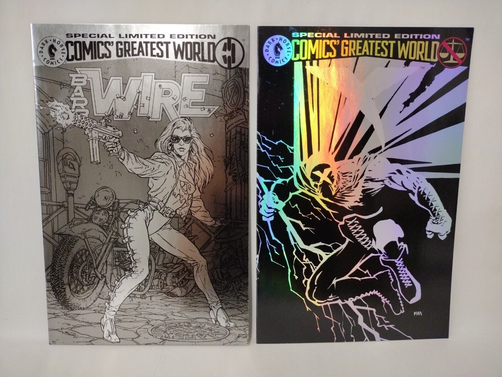 Comics Greatest World (1993) Complete 5 Variant Set X Barb Wire Division 13 ++