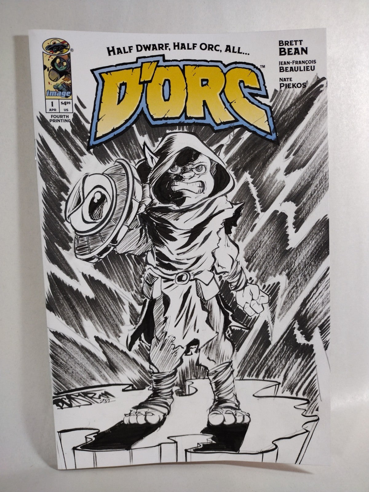 D'Orc #1 (2026) Image Comic 4th Print Sketch Cover Variant W Original DCastr Art
