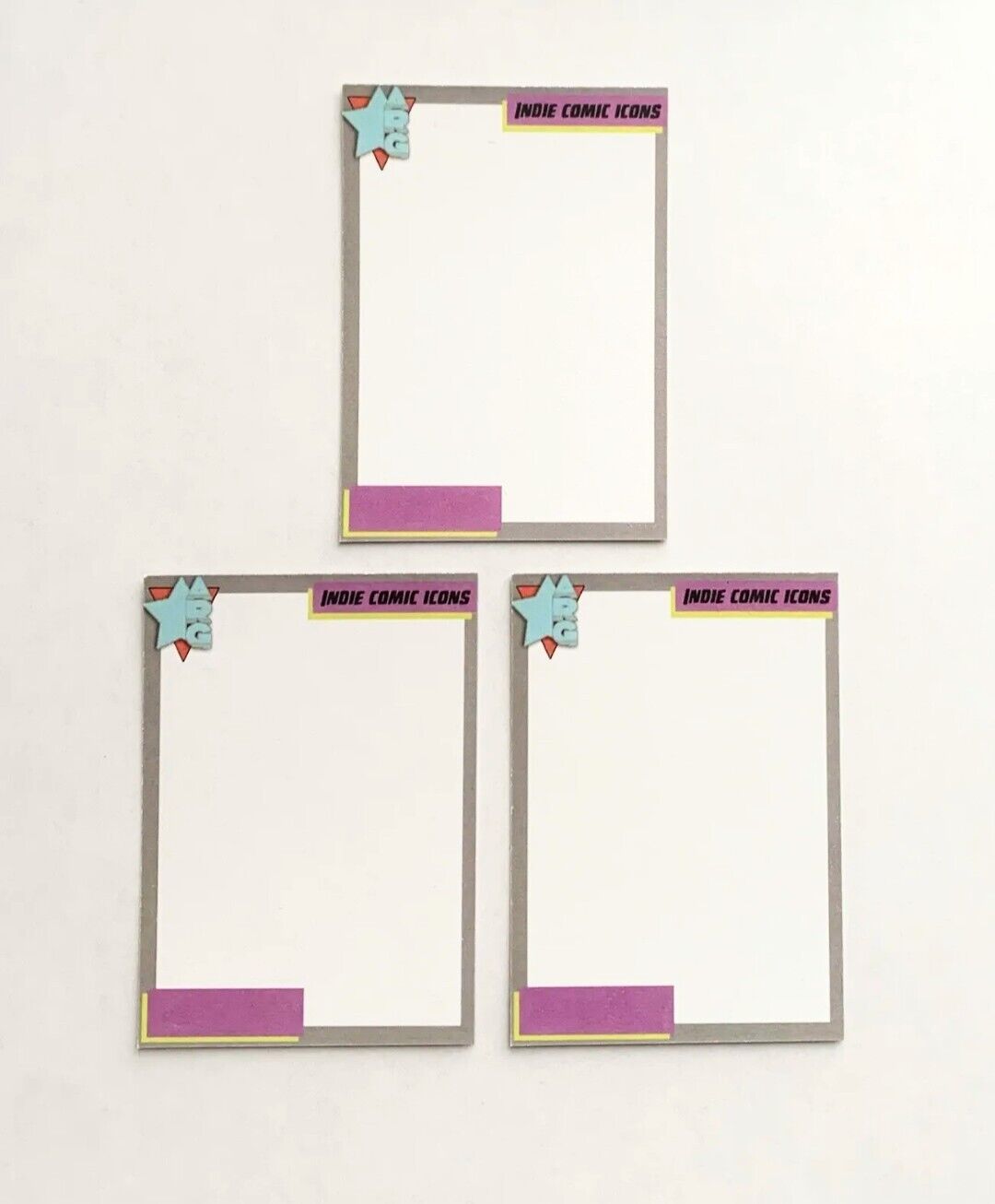 Indie Comic Icons Sketch Card Series 1 Blank Lot of 3 (2023) ARG DC Homage New