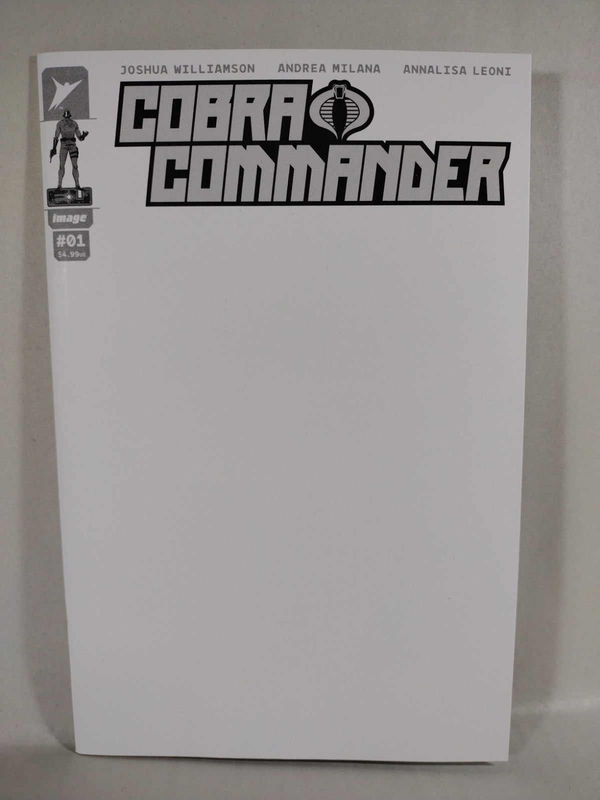 Cobra Commander #1 (2024) Image Skybound Blank Sketch Variant Comic New NM
