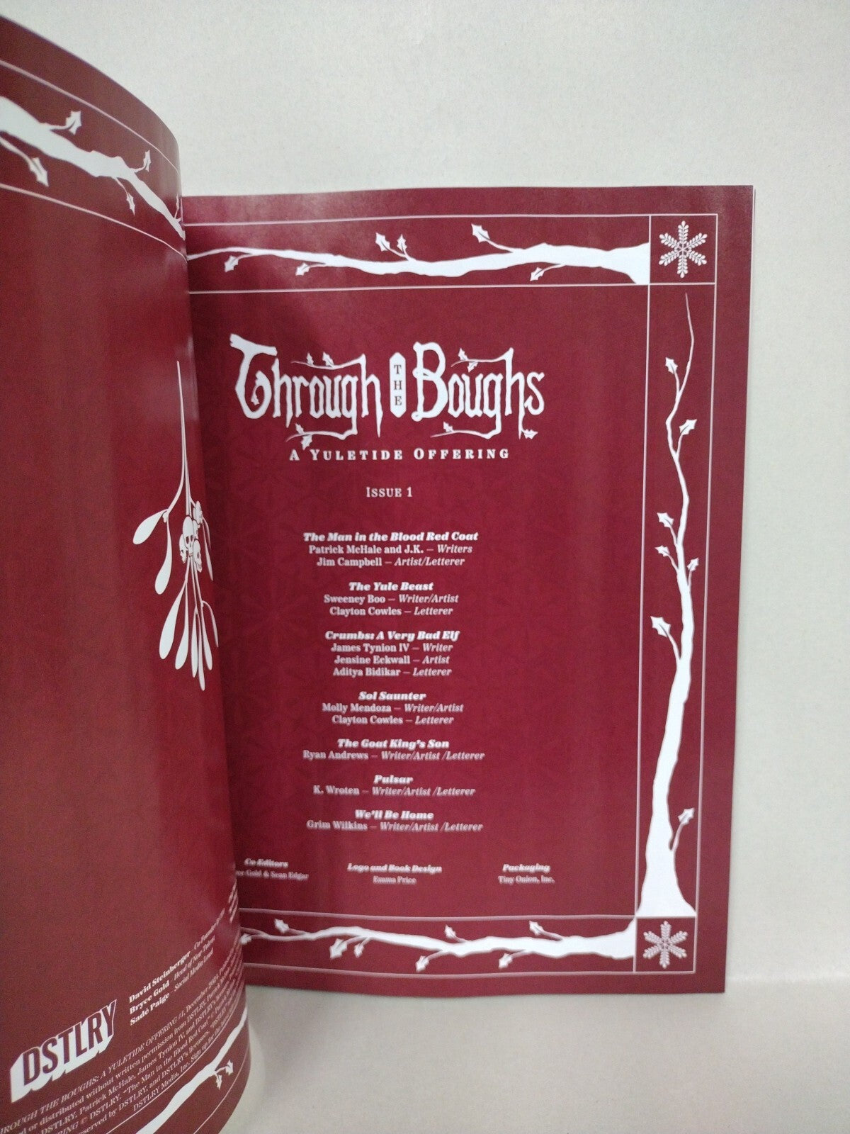 Through Boughs A Yuletide Offering #1 DSTLRY Sketch Cover W Orignal DCastr Art