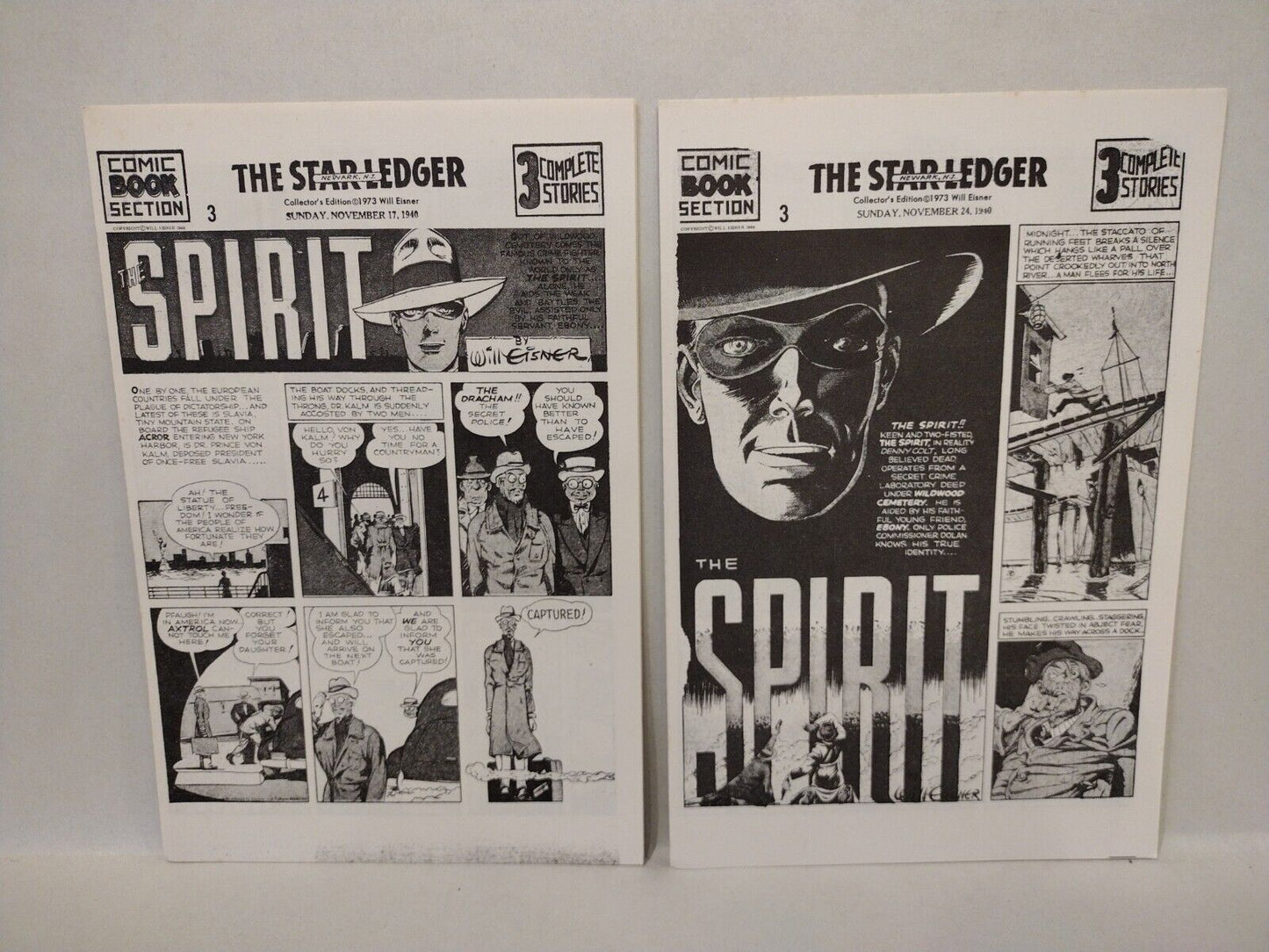 Lot of 19 Will Eisner Spirit (1973) Collector Edition Comics w Exclusive Notes