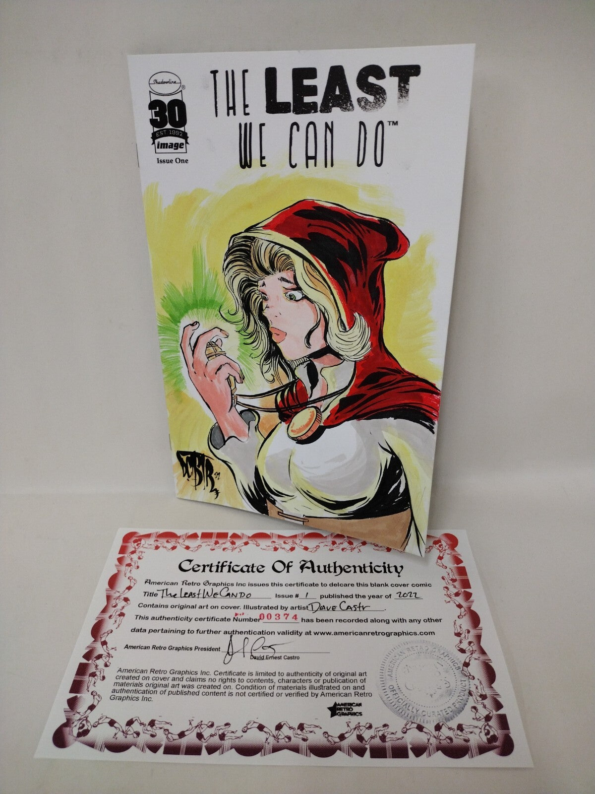 The Least We Can Do #1 (2022) Image Comic Sketch Cover w Original Dave Castr Art