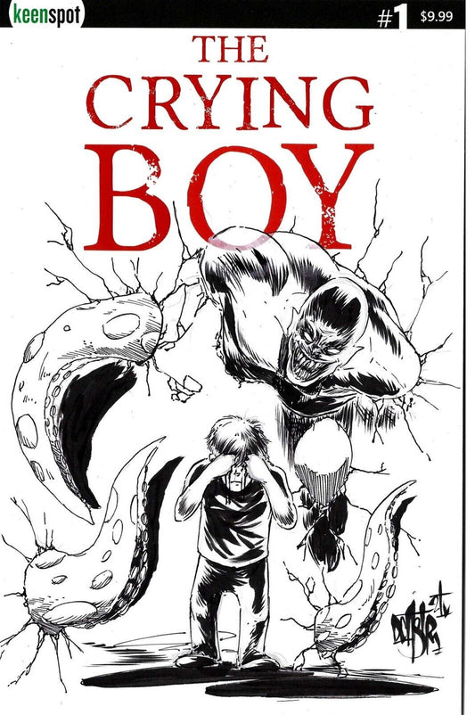 Crying Boy #1 Keenspot (2024) Sketch Variant Cover Comic W Original DCastr Art