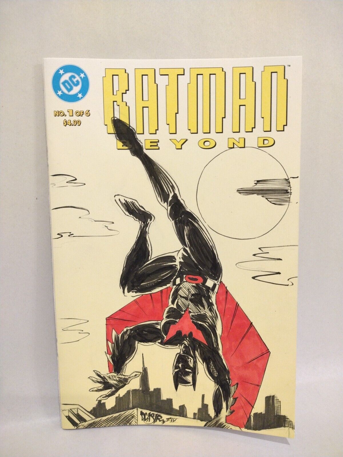 Batman Beyond #1 (2024) Facsimile Edition DC Comic Sketch Cover W Original Art