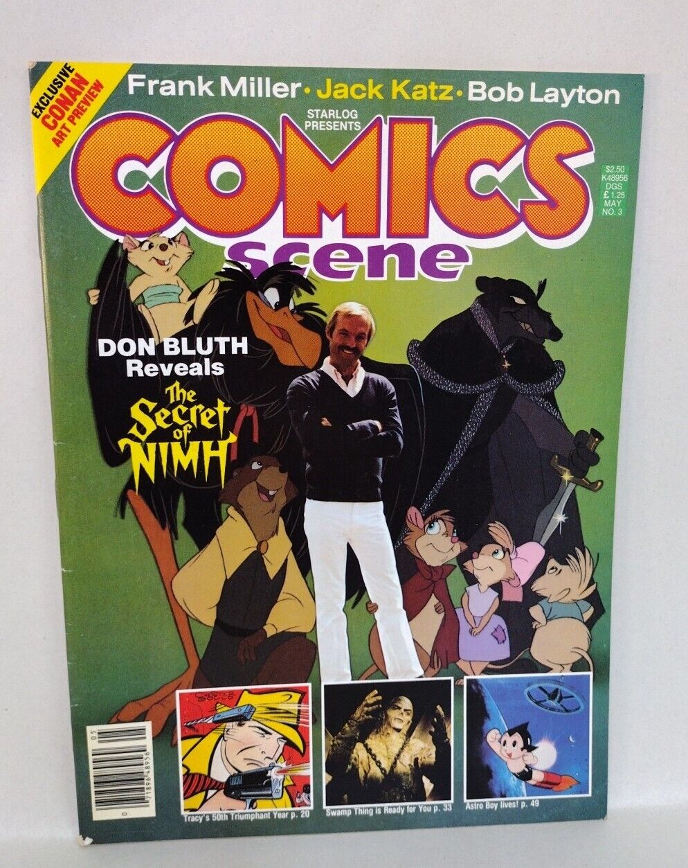 Comics Scene #3 (1982) Starlog Magazine Don Bluth Secret Of Nimh Cover FN