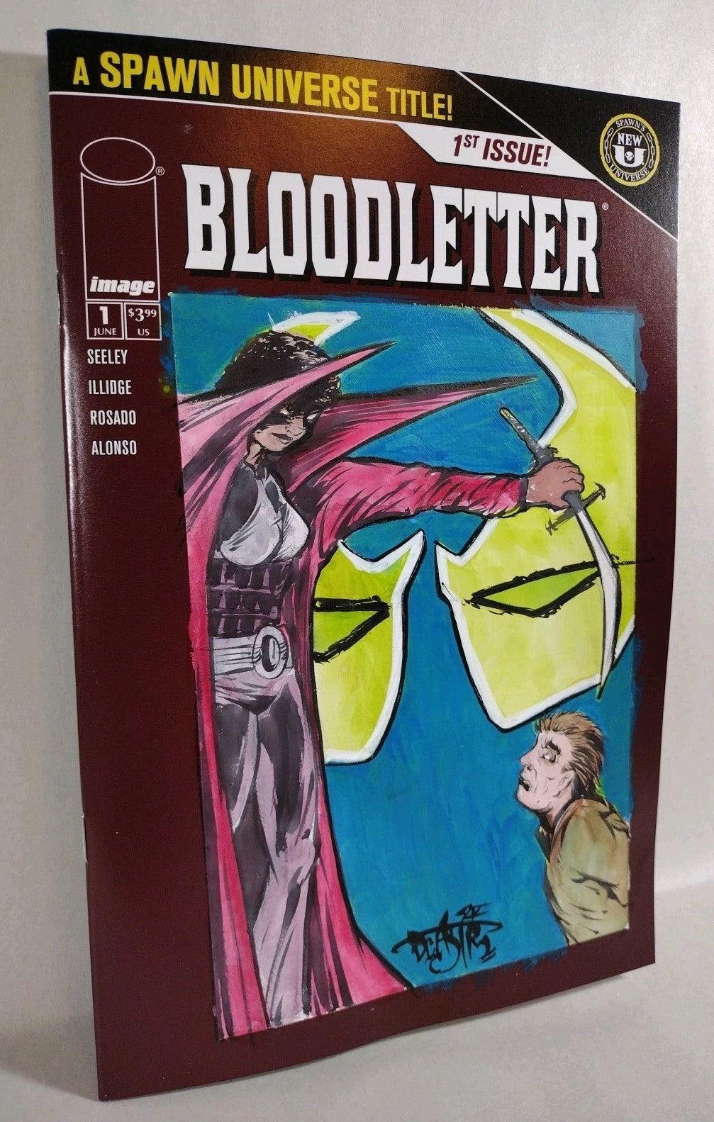 Bloodletter #1 (2025) Image Comic Sketch Cover Variant W Original Dave Castr Art
