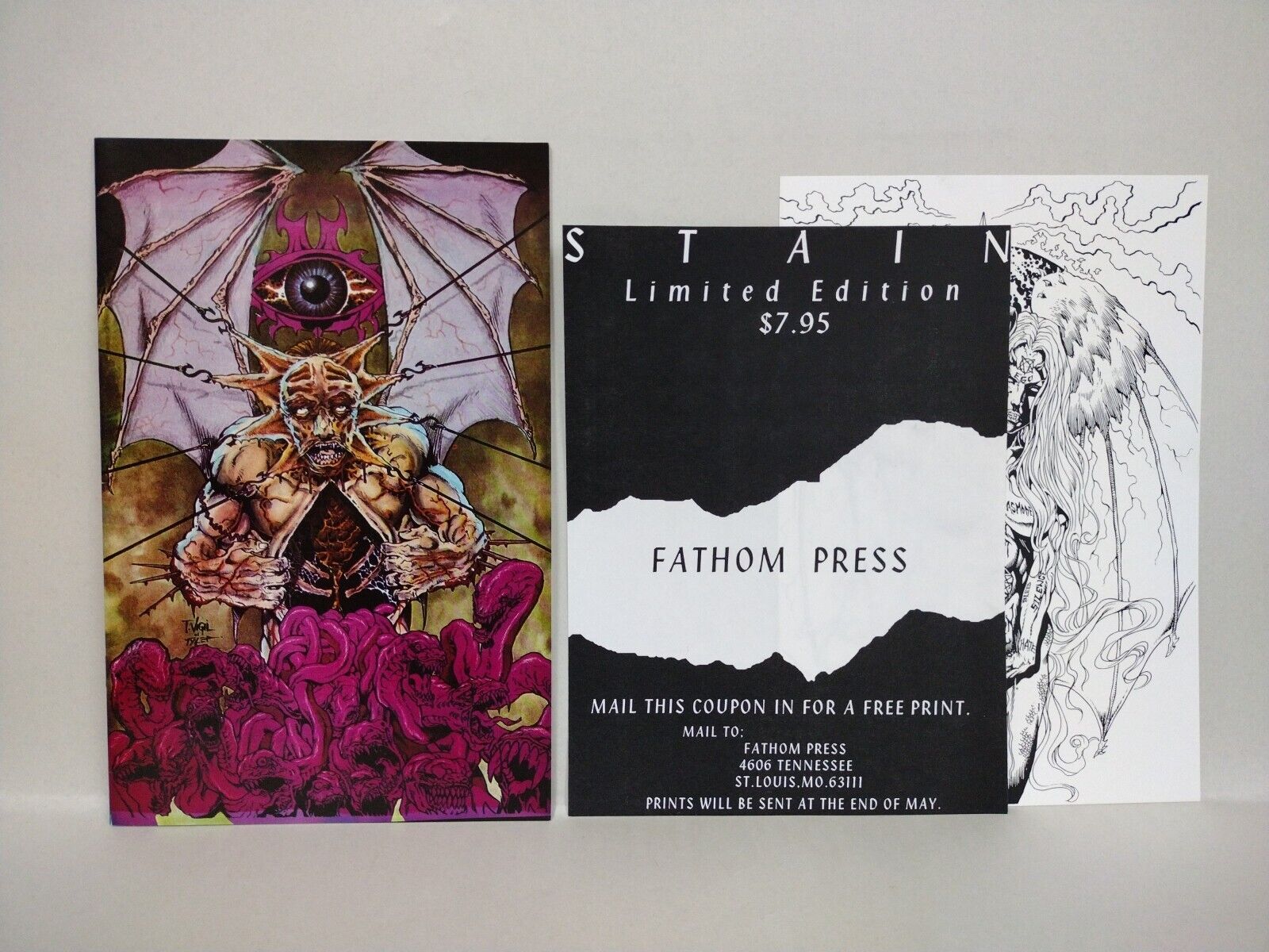 Stain #1 (1998) Fathom Press Signed Limited Edition Comic Tim Tyler Boeckelmann 