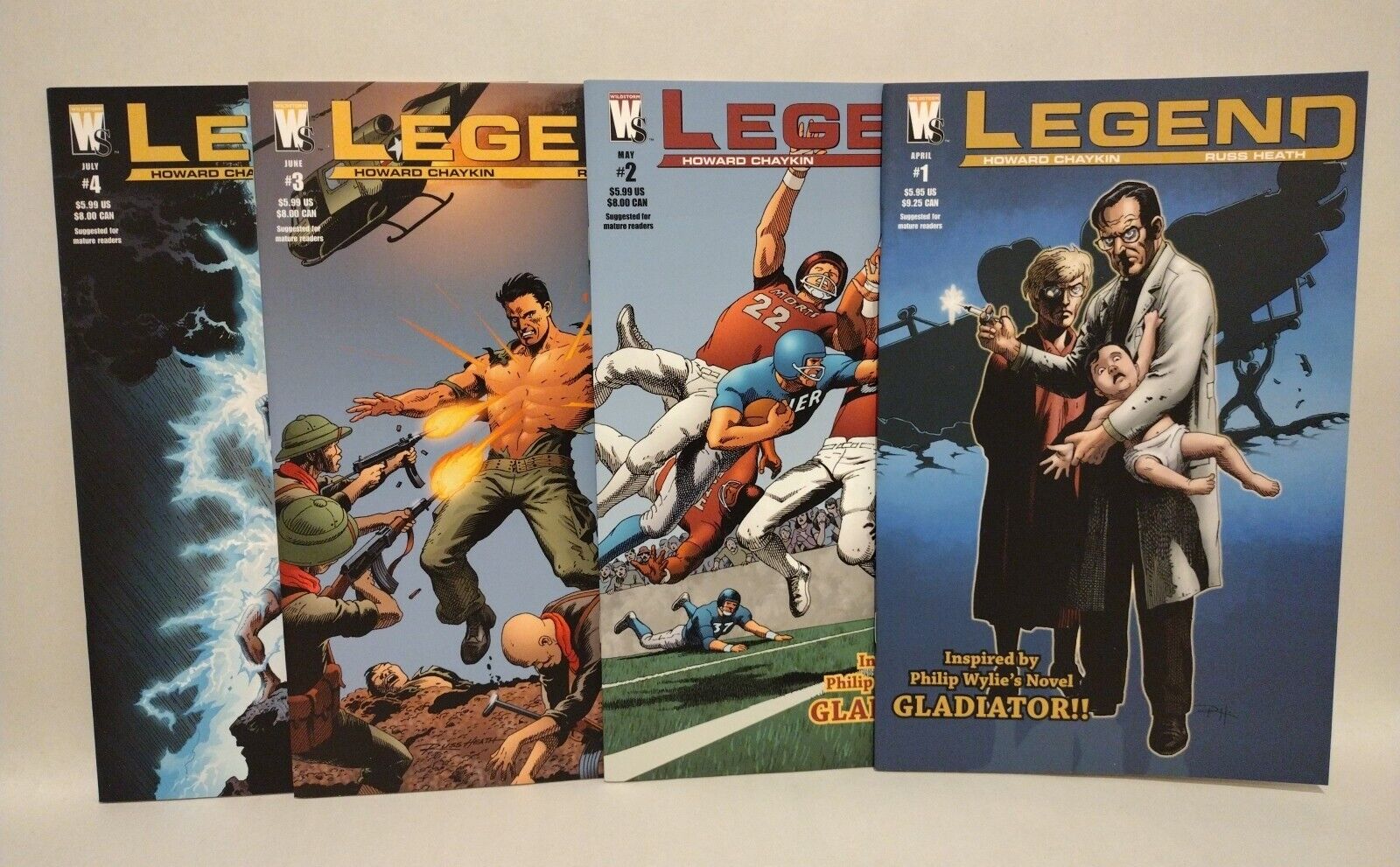 Legend (2005) Complete Wildstorm Comic Lot Set 1 2 3 4 Howard Chaykin Russ Heath