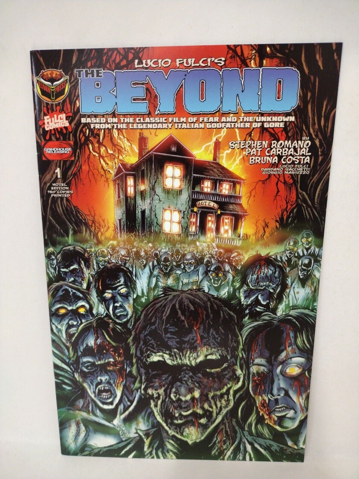 Lucio Fulci THE BEYOND 1 (2021) Ltd Eibon Variant Comic Signed #'d 125/150 NM