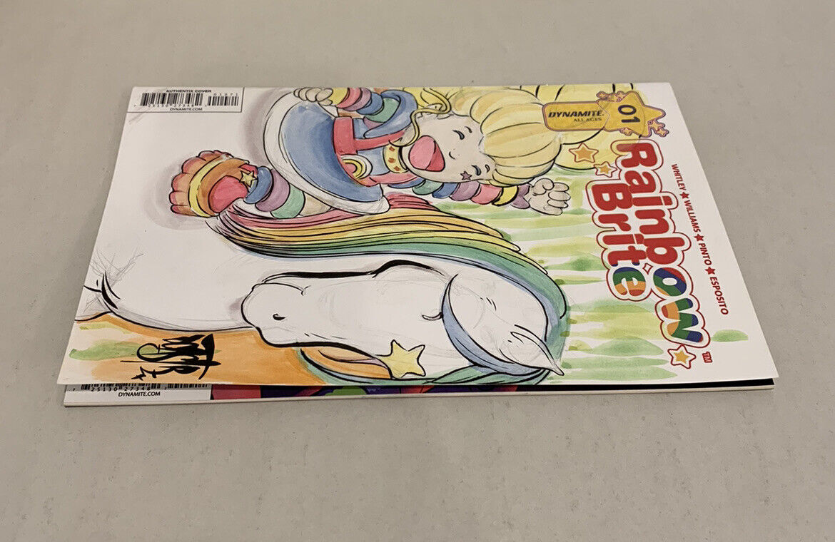 RAINBOW BRITE #1 Blank Sketch Variant Cover Comic 438 W Original Art Dave Castr