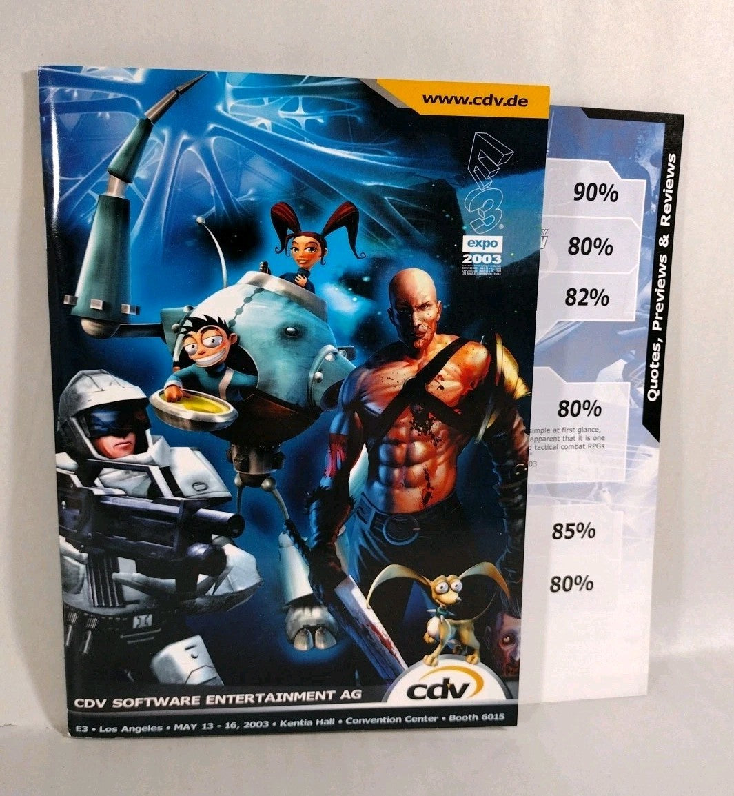 CDV Video Game Company E3 2003 Product Catalog w/CD Blitzkrieg Lula 3D Vultures