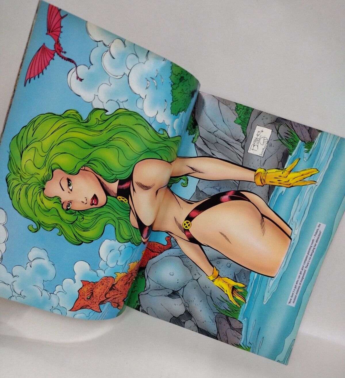 Marvel Swimsuit 1993 Special #2 Joe Jusko Rogue Cover X-Men Cable Direct Edition