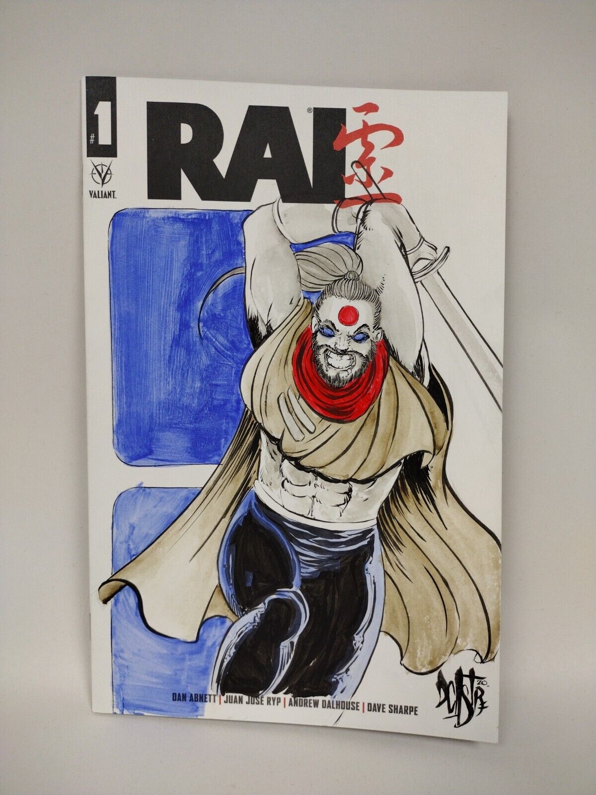 Rai #1 (2019) Blank Variant Comic Original DCastr Art COA 173