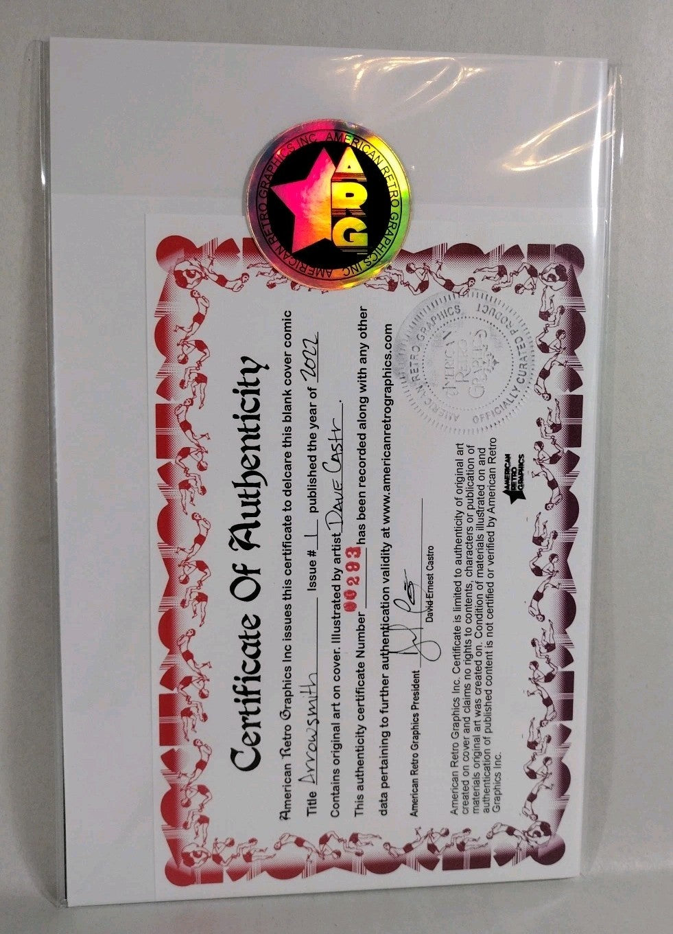 Arrowsmith #1 (2022) Image Sketch Cover Variant Comic W Original Dave Castr Art