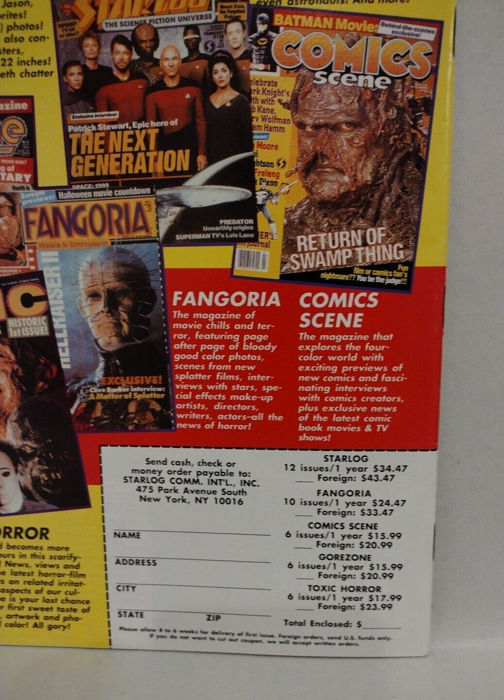 Fangoria Magazine 90 (1990) Freddy's Nightmares Nightbreed TCM 3 Joe R Landsdale