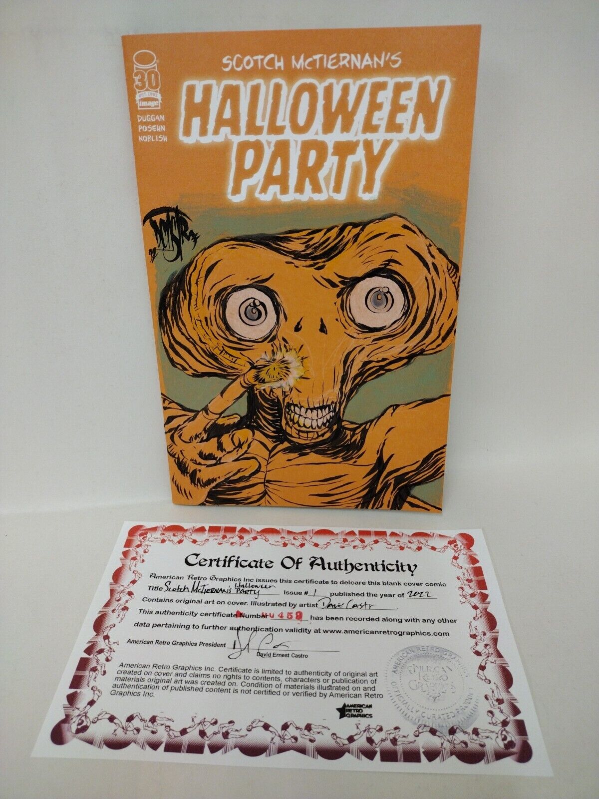 Scotch McTiernan Halloween Party 1 (2022) Image Blank Cover Comic W Original Art