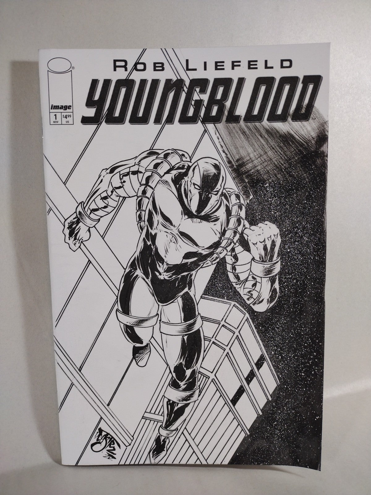 Youngblood #1 (2025) Rob Liefeld Image Sketch Cover Comic W Original DCastr Art