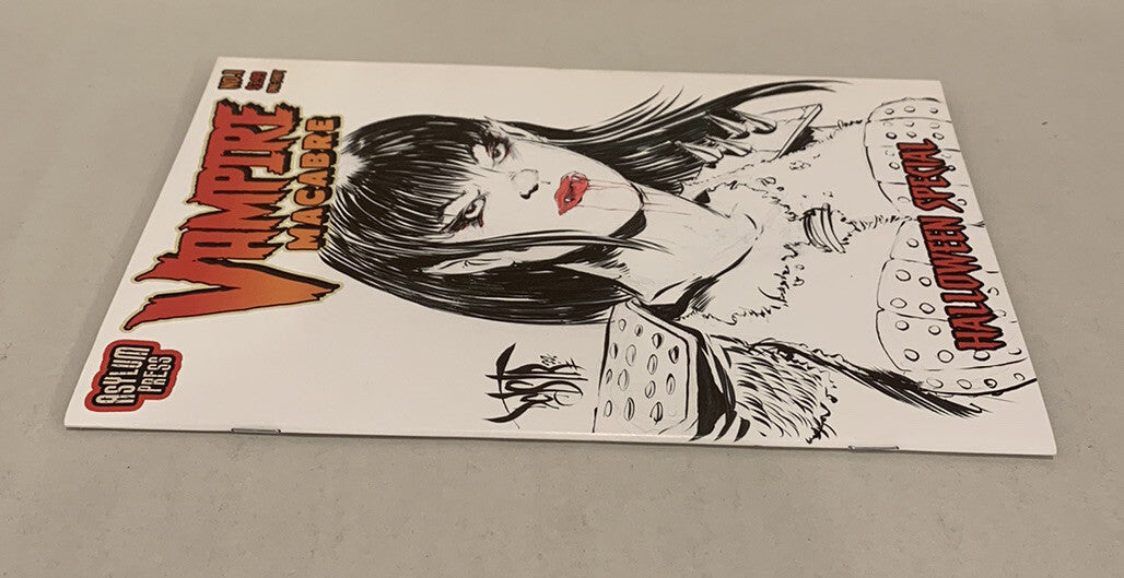 VAMPIRE MACABRE 1 (2021) Asylum Sketch Variant Cover Comic W Original Art DCastr