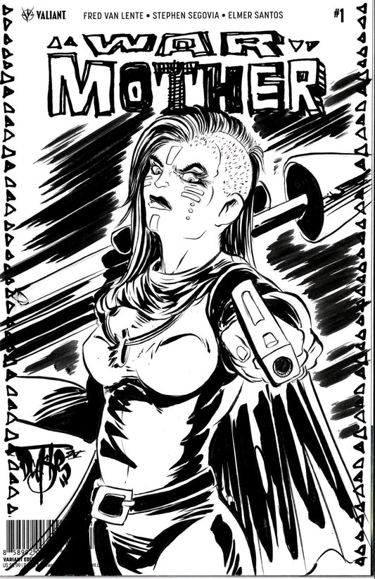 War Mother 1 (2017) Valiant Comic Sketch Cover Variant W Original Dave Castr Art