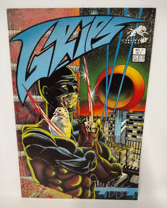 Grips #2 (1986) Silverwolf Comic Signed Tim Vigil  1st Print