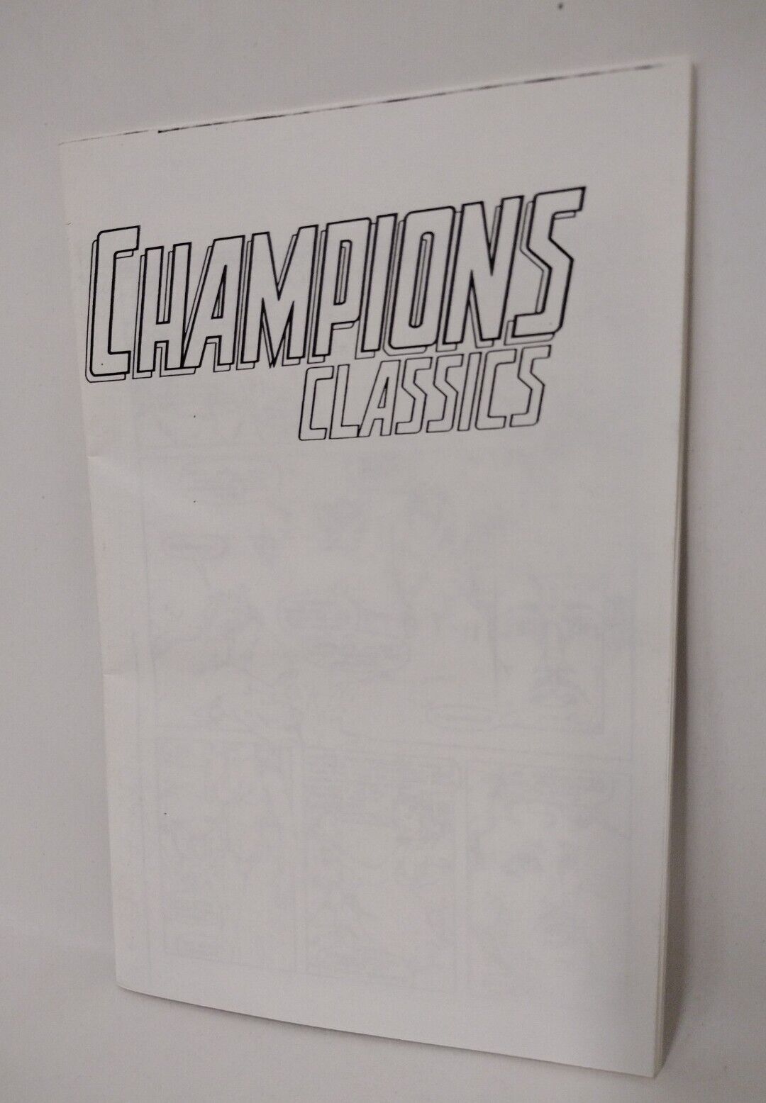 Flare Adventures #7 Champions Classic Flipbook Rare Production Ashcan Unused Cvr