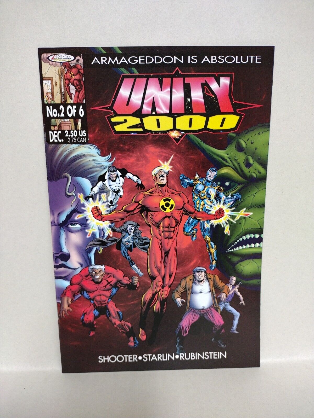 Unity 2000 (1999) Acclaim Valiant Comic Lot Set #1 Cover A #2 +Preview Book